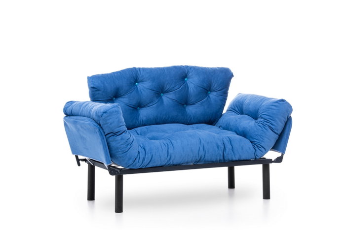 Atelier Del Sofa Nitta - Sofá-Cama de 2 Plazas Azul